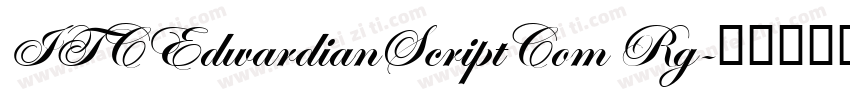 ITCEdwardianScriptCom Rg字体转换